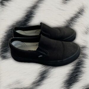Black Womens Slip On Vans
